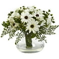 thumbnail image 1 of Nearly Natural Large Mixed Daisy Floral Arrangement, 1 of 2