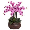 thumbnail image 1 of Nearly Natural Large Phalaenopsis Silk Flower Arrangement, Mauve, 1 of 8