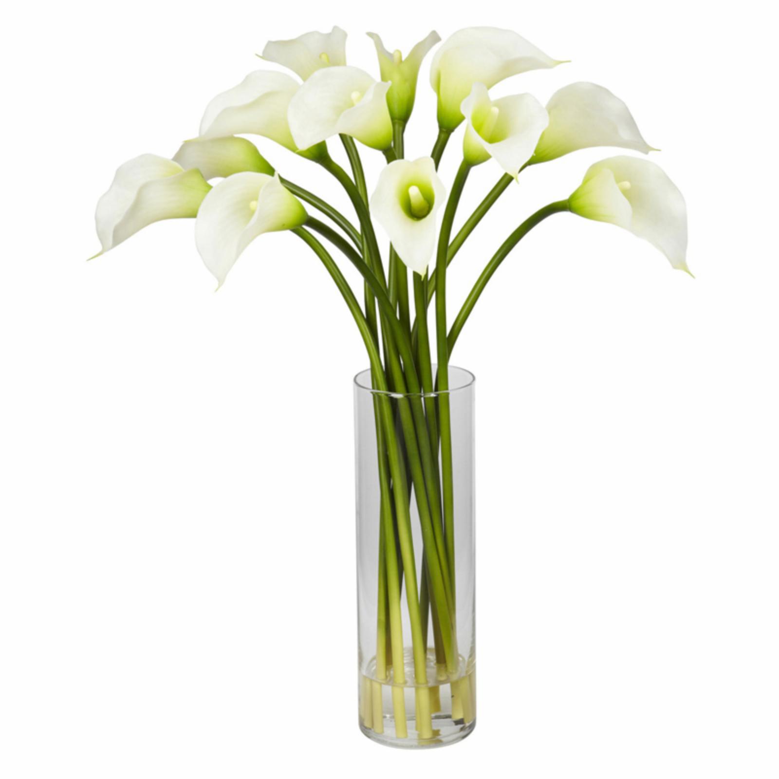 Nearly Natural Mini Calla Lily Silk Flower Arrangement