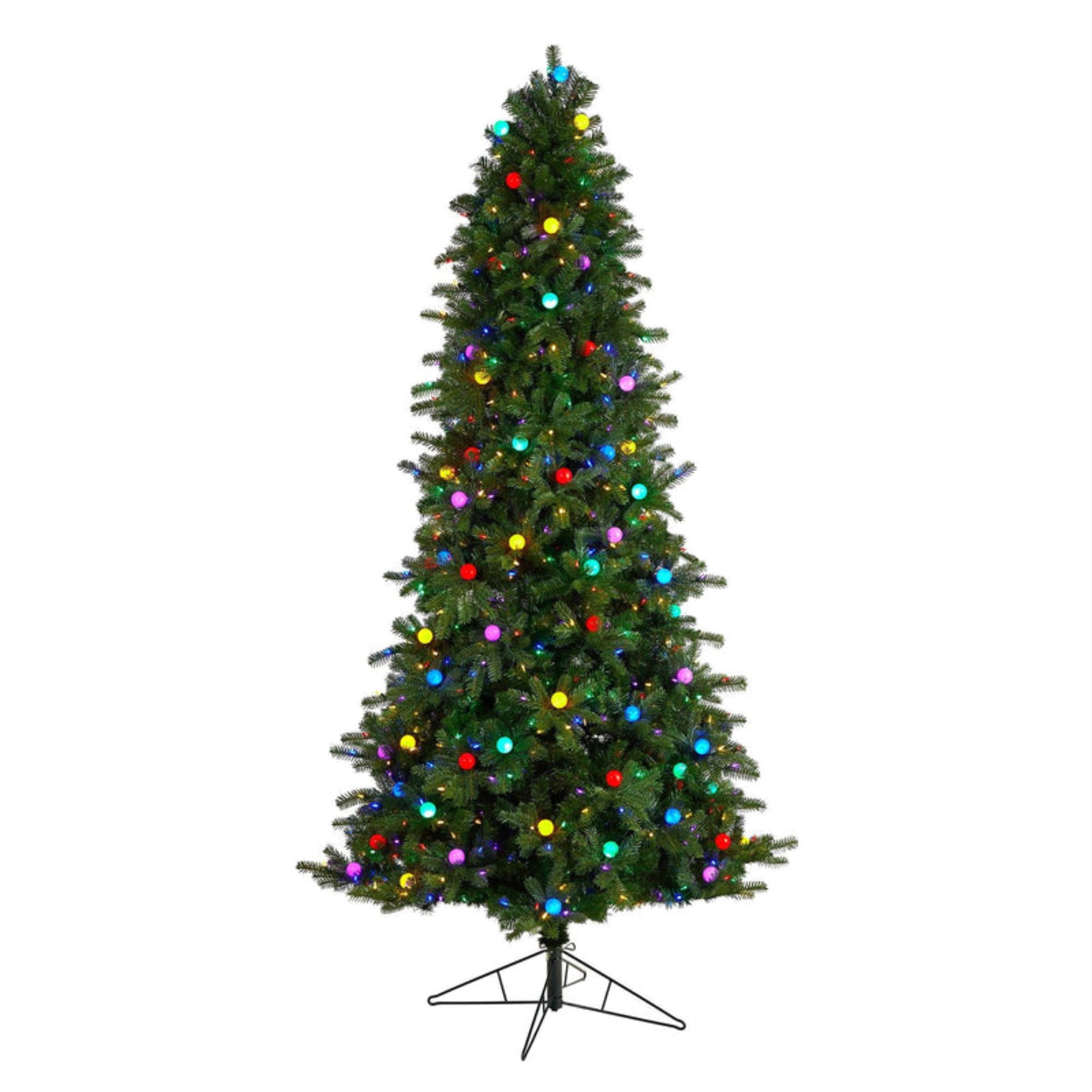 Montana Mountain Fir 8.5ft Artificial Christmas Tree with Multi Color LED Lights