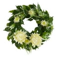 thumbnail image 1 of Nearly Natural Plastic All Occasion Protea Artificial Wreath, 20" (Green), 1 of 3