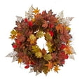 thumbnail image 1 of Nearly Natural Plastic Thanksgiving Artificial Fall Wreath, 30" (Multicolor), 1 of 3
