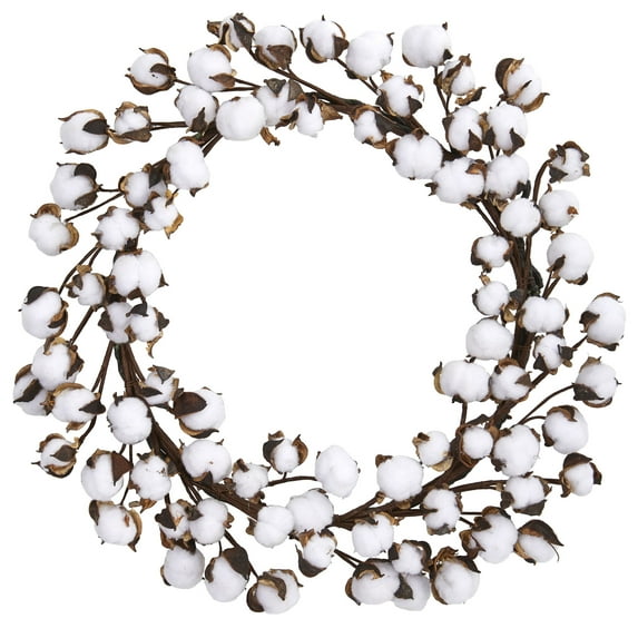 Nearly Natural Plastic Wreath, 20" (Assorted Colors)