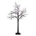 thumbnail image 1 of Nearly Natural Pre-Lit Artificial Halloween Twig Tree with Spiders - 4' - Purple LED Lights, 1 of 4