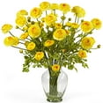thumbnail image 1 of Nearly Natural Ranunculus Liquid Illusion Silk Flower Arrangement, 1 of 2