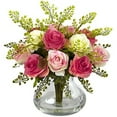 thumbnail image 1 of Rose & Maiden Hair Arrangement w/Vase, 1 of 2