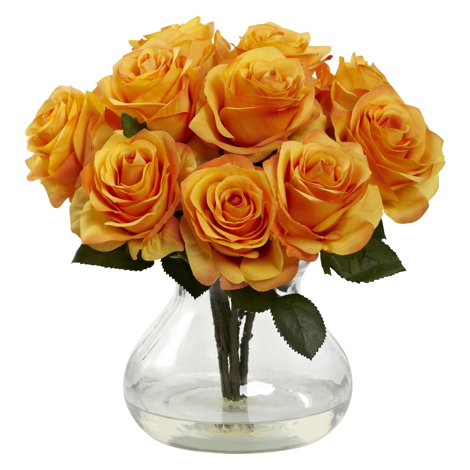 Eternal Blossom 18" Rose Tabletop Arrangement in Decorative Vase