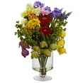thumbnail image 1 of Nearly Natural Spring Floral Arrangement Artificial Flowers, Assorted, 1 of 4