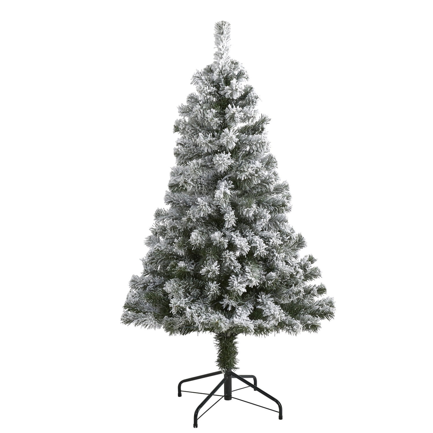 4ft Flocked Fir Artificial Christmas Tree with Faux Snow