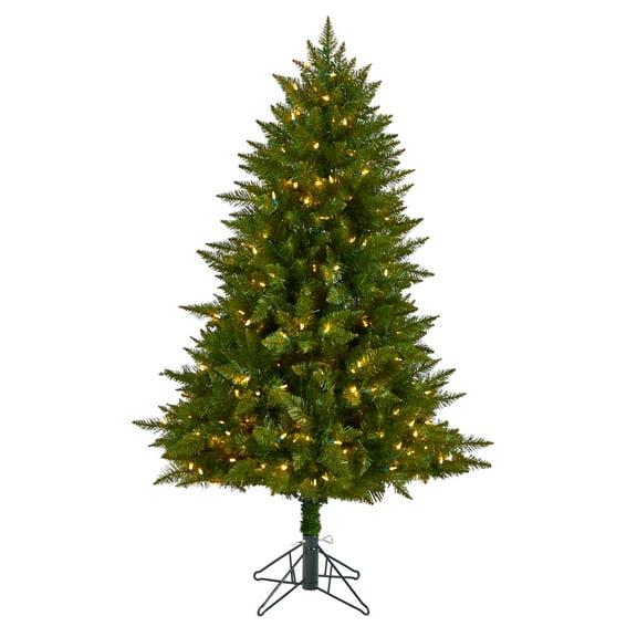 Nearly Natural T3291 5 ft. Vermont Spruce Artificial Christmas Tree with 250 Color Changing LED Lights with Instant Connect Technology & 586 Bendable Branches