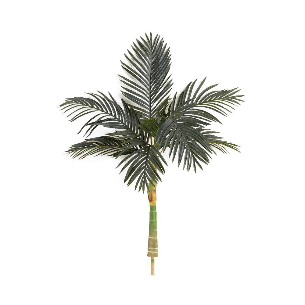 4ft Green Artificial Palm Tree with Bendable Branches