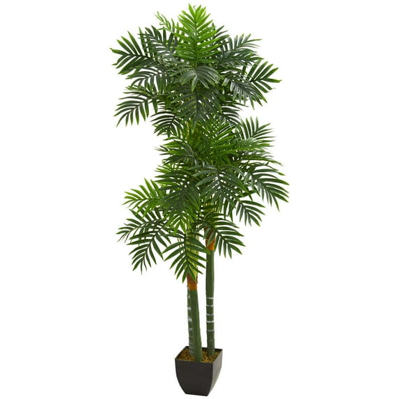 Nearly Natural 5.5ft. Triple Areca Palm Artificial Tree