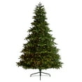 thumbnail image 1 of Nearly Natural Warm White Prelit LED Decorated Spruce Artificial Christmas Tree, 8', 1 of 11