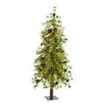 thumbnail image 1 of Nearly Natural 5ft. Wyoming Alpine Artificial Christmas Tree with 100 Clear (Multifunction) LED Lights and Pine Cones on Trunk, 1 of 6