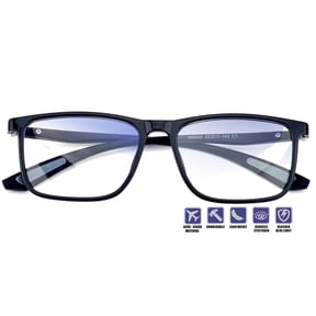Nearsighted Distance Glasses for Men Oversized Near Sighted Vision Driving See Far Vision Eyeglasses Large Non Prescription Myopia Farsighted Eyewear Wide Blue Light Nearsightedness Frame -1.5