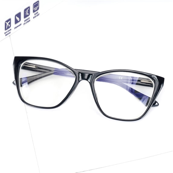 JCUANGR, Nearsighted Glasses For Distance Women, Cat Eye Frame ...