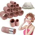 thumbnail image 1 of Neasyth 34PCS Aluminium Film Thermal Self Grip Hair Rollers with Clips 4 Size Velcro Rollers for Long Medium Short Hair, 1 of 9