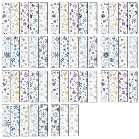 Neasyth 50 Pcs Anxiety Sensory Stickers Calm Stickers, Adhesive Textured Fidget School Office Supplies(Snowflake)