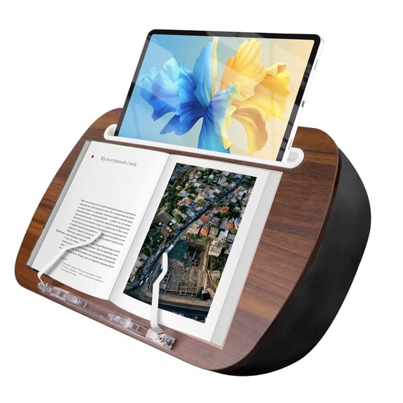 Neasyth Lap Beanbag Book Stand for Hands Free Reading Comfortable Reading Pillow Stand Minimize Neck Strain Perfect Idea for Book Lovers in Dorm Room
