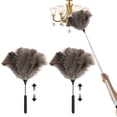 thumbnail image 1 of Neasyth Feather Duster, Extendable Ostrich Duster for Cleaning High Ceilings Lights Cupboards, 47 in 2 pack, 1 of 8