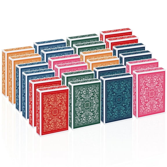 Neasyth Playing Cards, 24 Pack Poker Size, Standard Index Playing Cards with a Colorful Gift Box, Fun Card Games