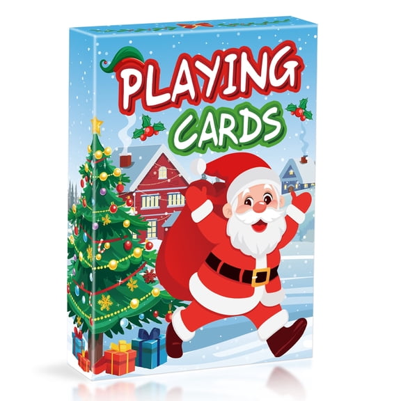 Neasyth Playing Cards, Deck of Cards, Poker Size Standard Index, Christmas Theme for Family Game Night