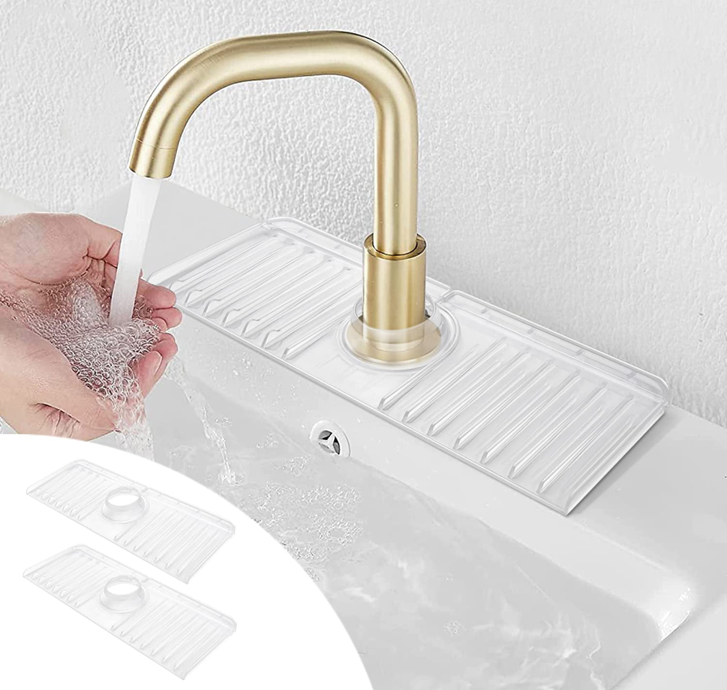Department Store 1pc Silicone Sink Faucet Mat Kitchen; Bathroom