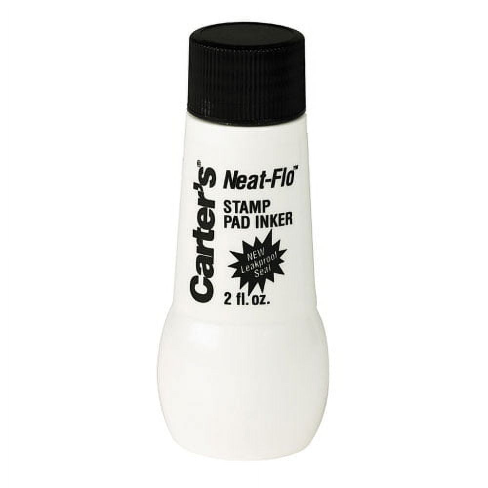 "Neat-Flo Stamp Pad Inker, 2 oz Bottle, Black | Bundle of 10 Each"