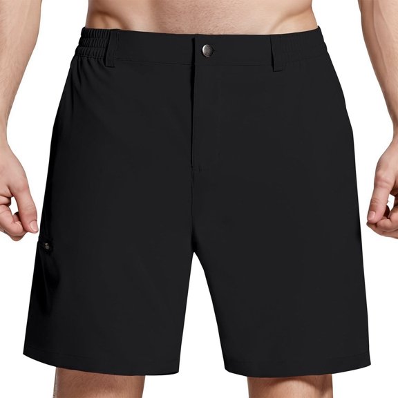 Neat Gym Shorts Men Mens Casual Shorts Slim Mens Running ShortsMen's Workout Running Shorts Lightweight Gym Shorts With Zip PocketsKhakiXL