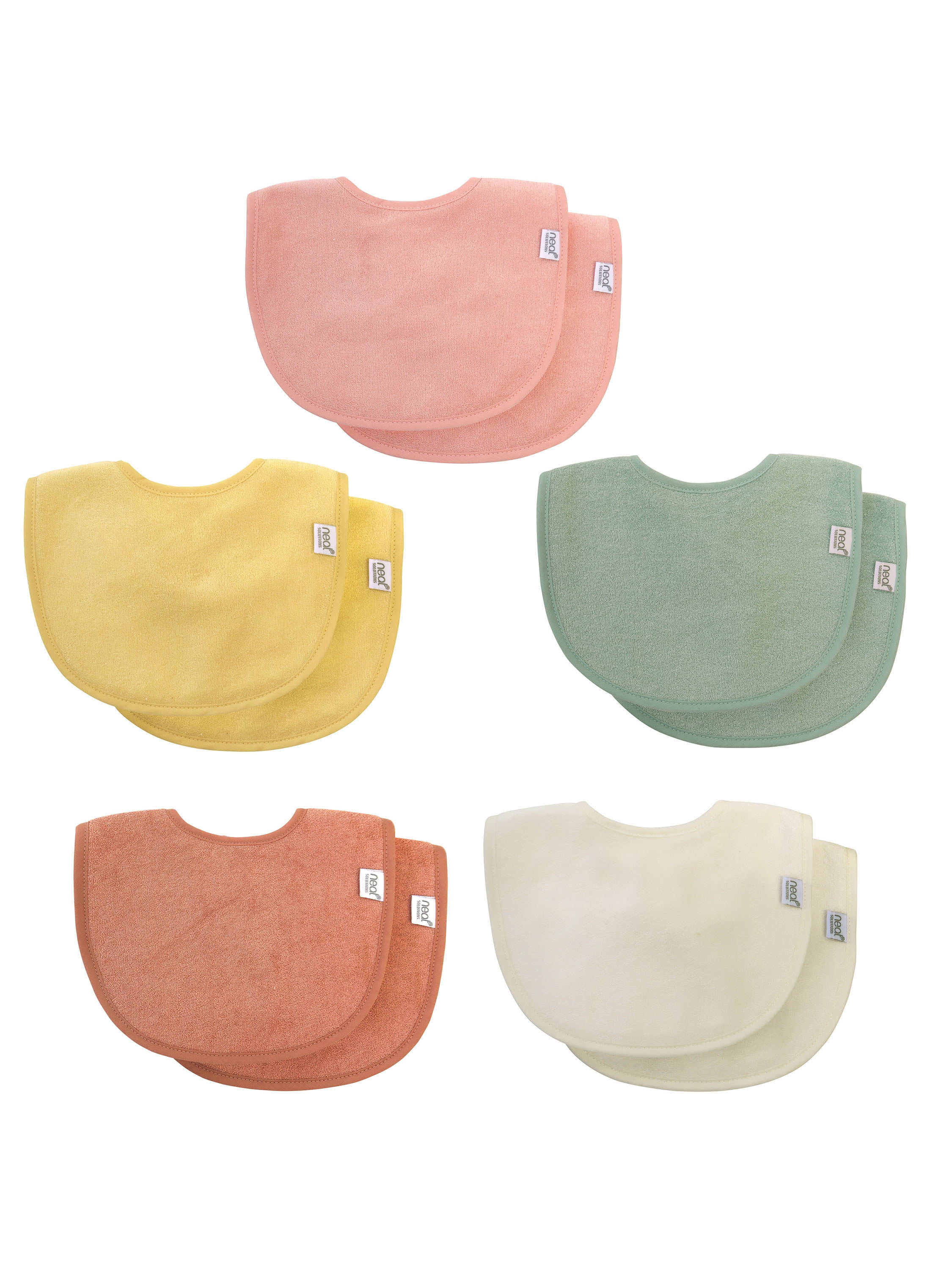 Neat Solutions 10 Pack Girl Infant Bib