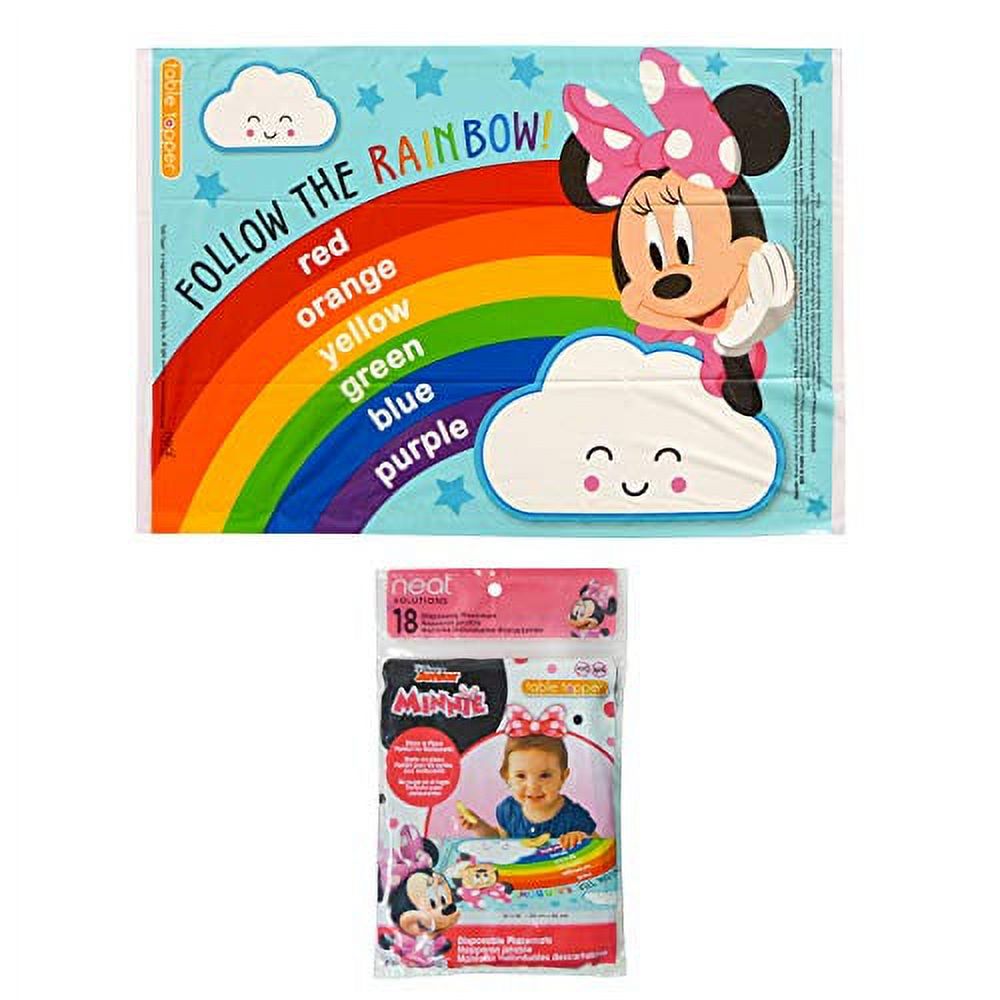 Neat Solutions Disney Minnie Mouse Table Topper Disposable Stickon