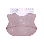 Neat Solutions Girl Scalloped Edged Infant Silicone Bib