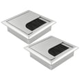 thumbnail image 1 of Neat Wire Management Solution Desk Cable Hole Cover Black Brush Design, 1 of 6