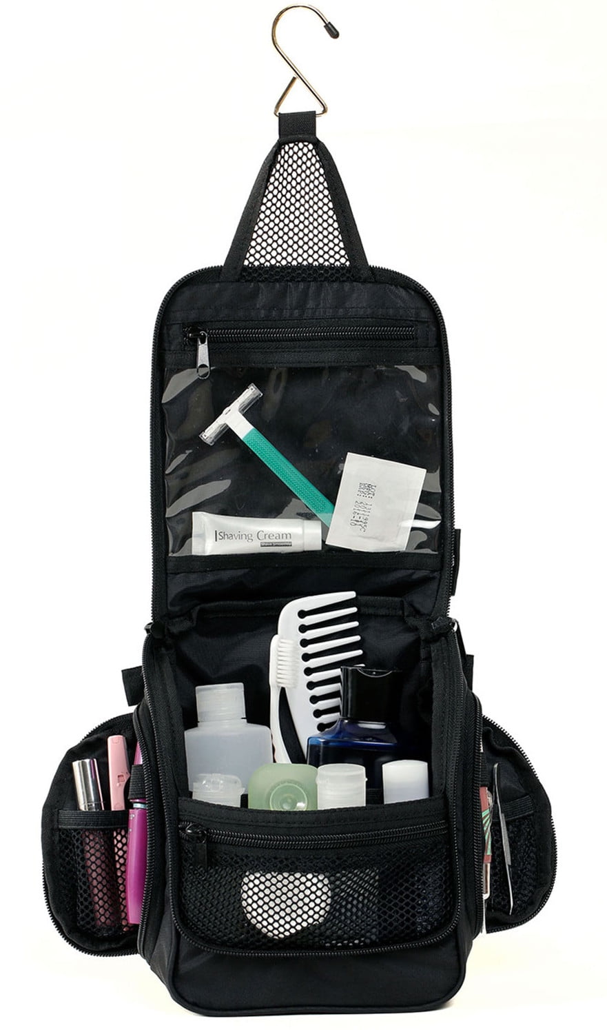 NeatPack Compact Hanging Toiletry Bag, Black - Walmart.com