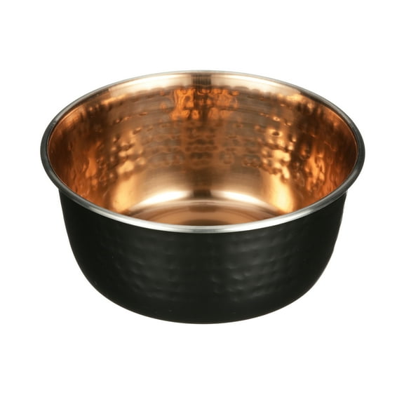 Neater Pet Brands Hammered Decorative Designer Bowls - Luxury Style Premium Dog and Cat Dishes Small Black Copper