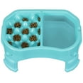 thumbnail image 1 of Neater Pet Brands Raised Neater Slow Feeder Double Diner - Elevated & Adjustable Feeding Height - Improves Digestion, Stops Obesity, and Slows Down Eating, Aquamarine, 1 of 11