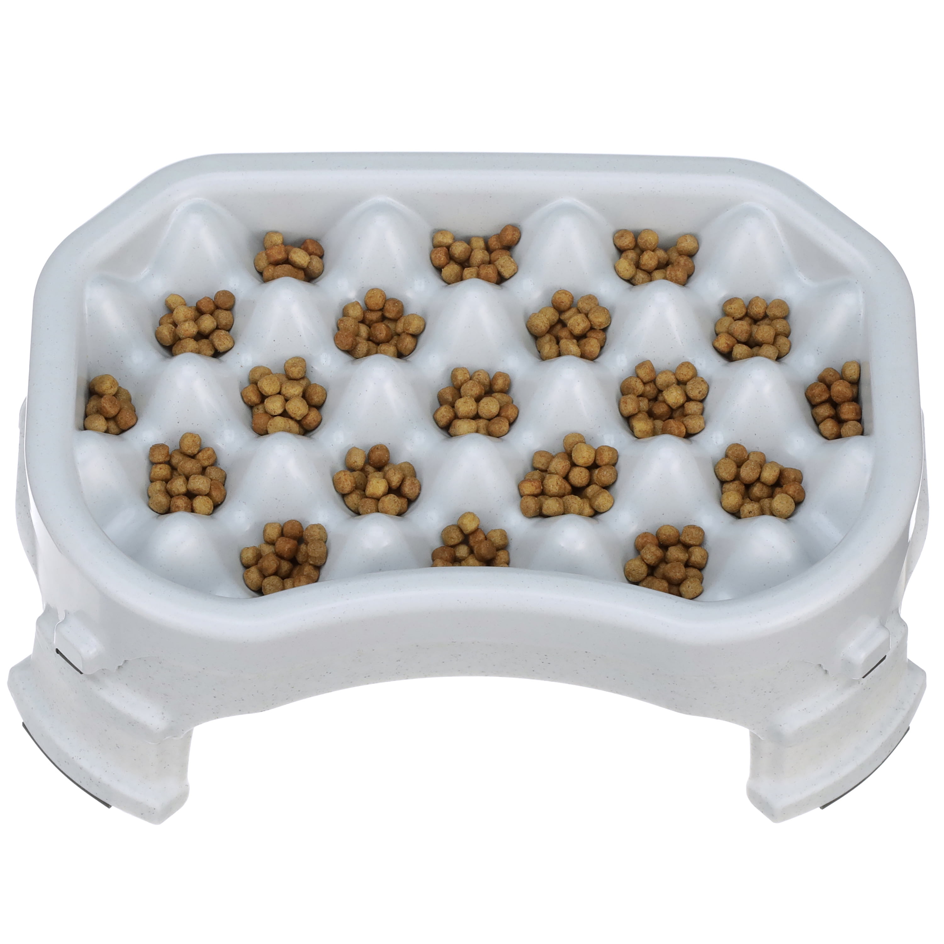 Neater Pet Brands Raised Neater Slow Feeder - Elevated & Adjustable Feeding Height - Improves Digestion, Stops Obesity, and Slows Down Eating, 2.5 Cups, Vanilla Bean