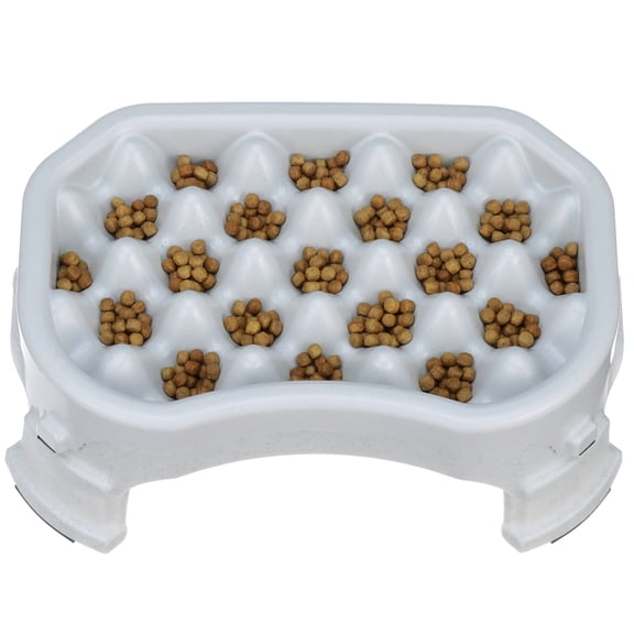 Neater Pet Brands Raised Neater Slow Feeder - Elevated & Adjustable Feeding Height - Improves Digestion, Stops Obesity, and Slows Down Eating, 2.5 Cups, Vanilla Bean