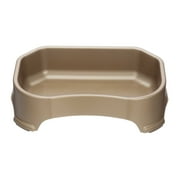 Neater Pets Big Bowl for Dogs - Plastic Trough Style Food or Water Bowl, Champagne, 1.25 Gallon (160 oz.)