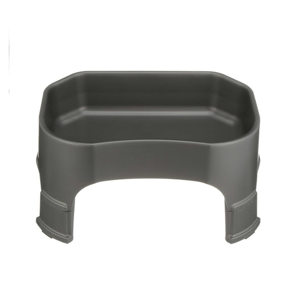 Neater Pets Elevated Giant Bowl for Dogs - Plastic Trough Style Food or Water Bowl, Gunmetal, 2.25 Gallon (288 oz.)
