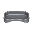 thumbnail image 1 of Neater Pets Little Big Bowl for Small Dogs - Plastic Trough Style Food or Water Bowl for Use Indoors or Outdoors, Gunmetal, 8 Cups (64 Oz.), 1 of 10