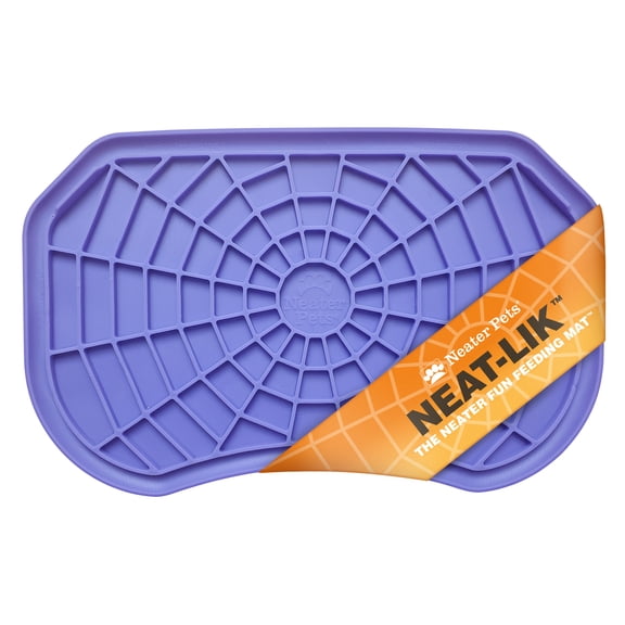 Neater Pets Neat-Lik Slow Feed Licking Pad for Dogs & Cats, Purple Mat