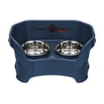 thumbnail image 1 of Neater Pets Neater Feeder Deluxe Mess-Proof Elevated Food & Water Bowls for Medium Dogs, Dark Blue, 1 of 7