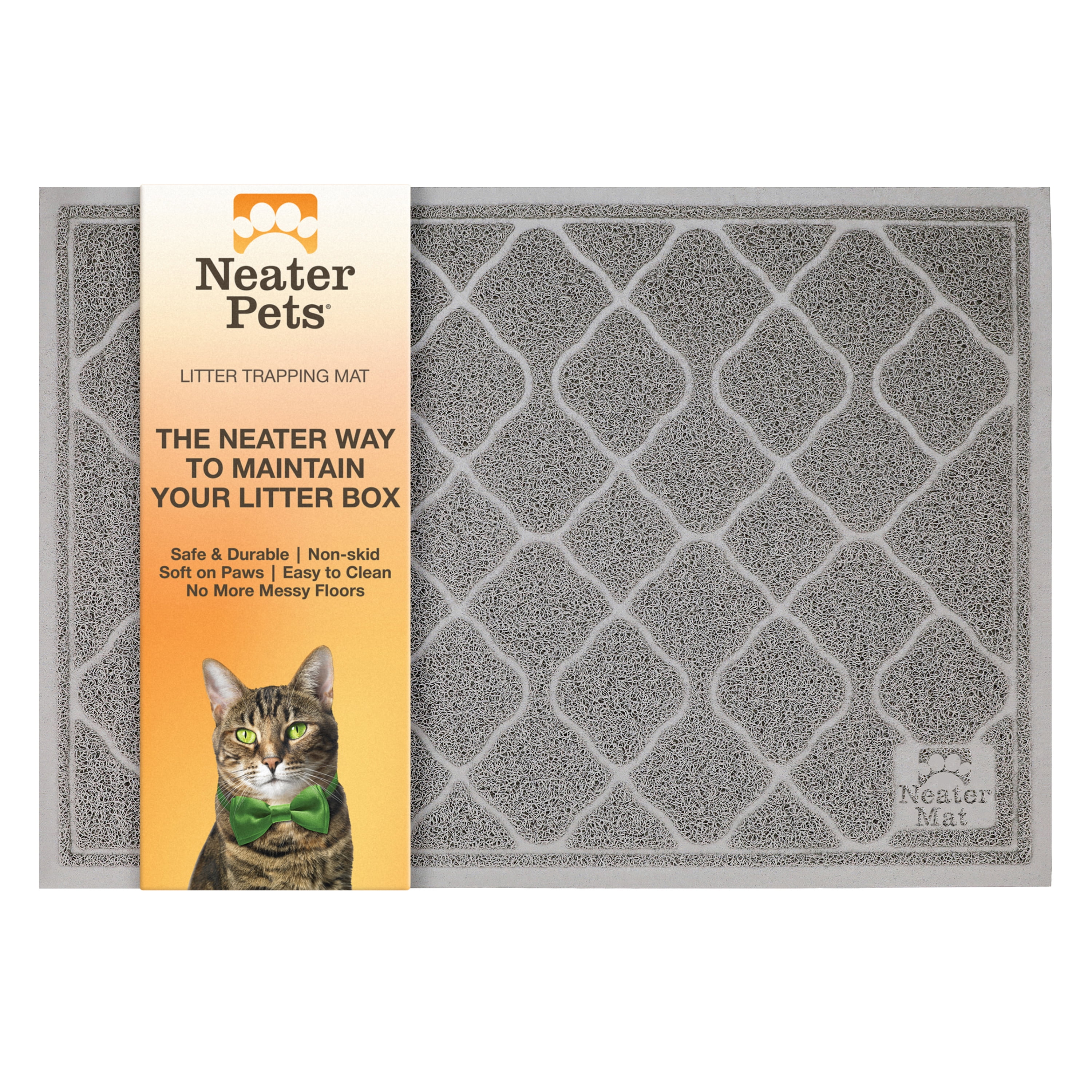 Neater Pets Neater Mat Litter Trapping Mat, Grey, 20" x 30"