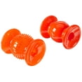 thumbnail image 1 of Neater Pets Rolly Cannoli 2 Pack Orange & Clear - 1 Bumpy & 1 Solid, 1 of 3
