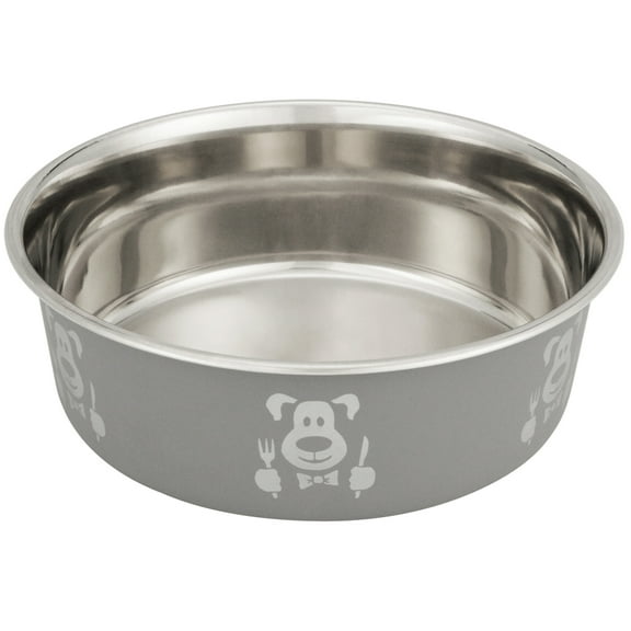 Neater Pets Stainless Steel Hungry Dog Bowl, Grey, 8 Cups