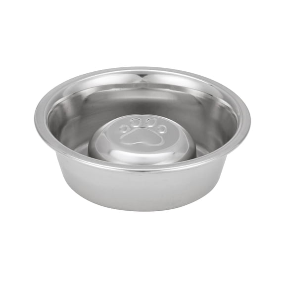 Neater Pets Stainless Steel Slow Feed Bowl - Improves Digestion, Stops Obesity, and Slows Down Eating - Fits in Cat and Small Neater Feeders, 3/4 Cup