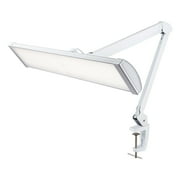 Neatfi 26-Inch Wide, 3,500 Lumens Desk Lamp with Clamp – 3 Lighting Modes for Home & Office (White)