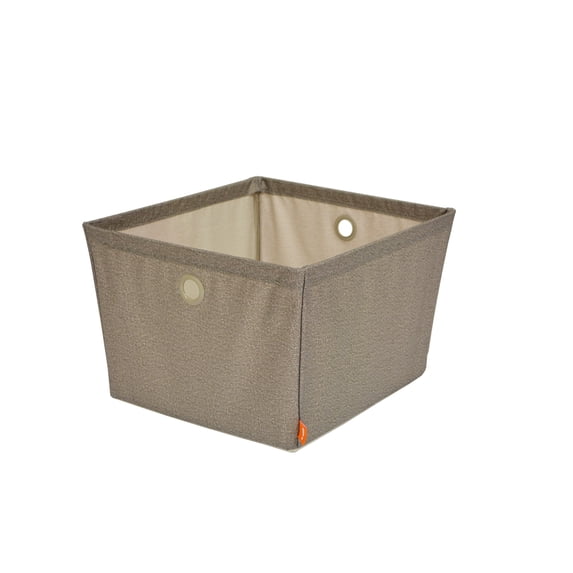 Neatfreak Fabric Wire Frame Storage Bin, Large, Walnut Twill