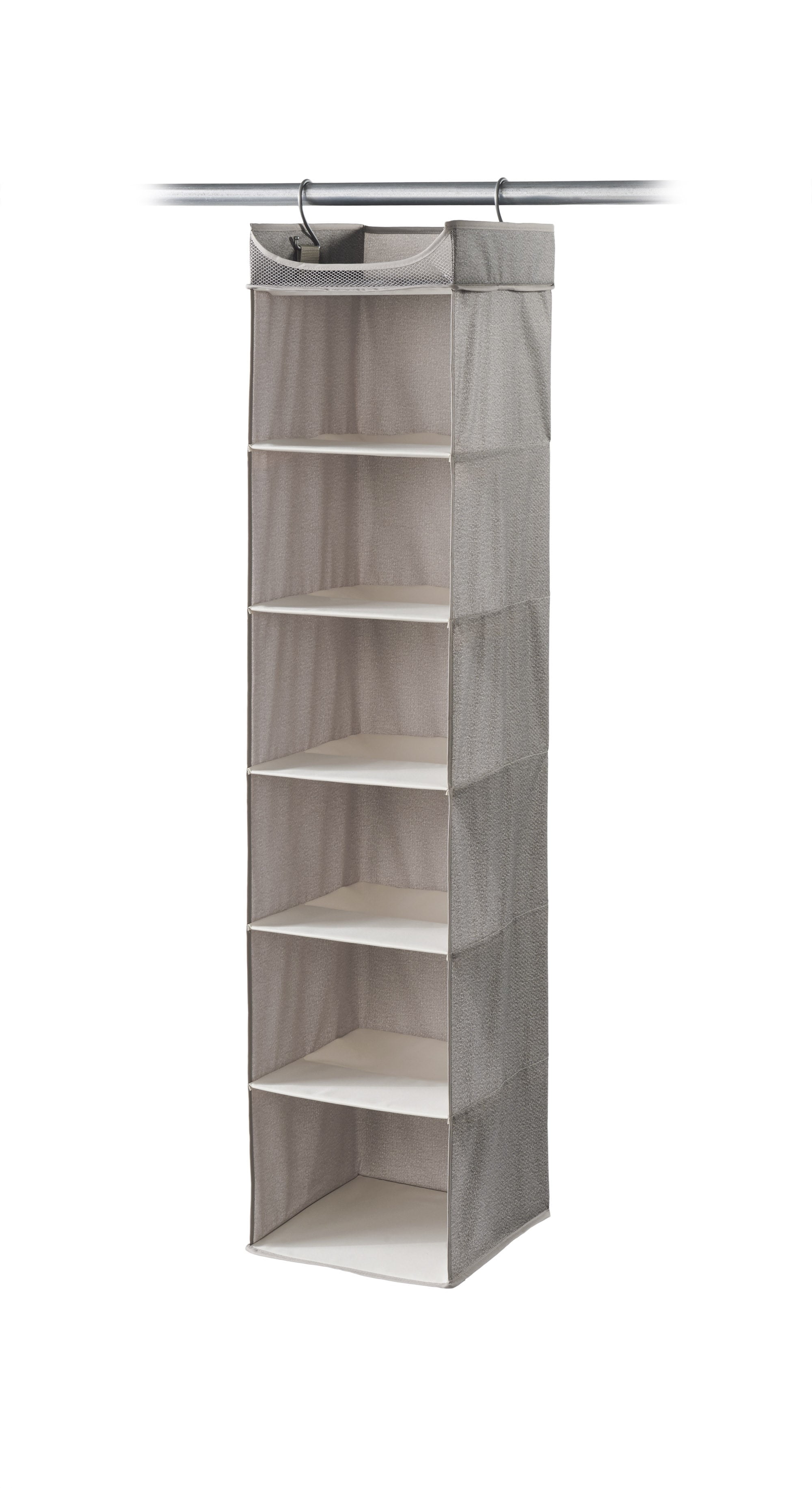 Neatfreak Hanging Closet Organizer, 6 Shelves, Harmony Twill,